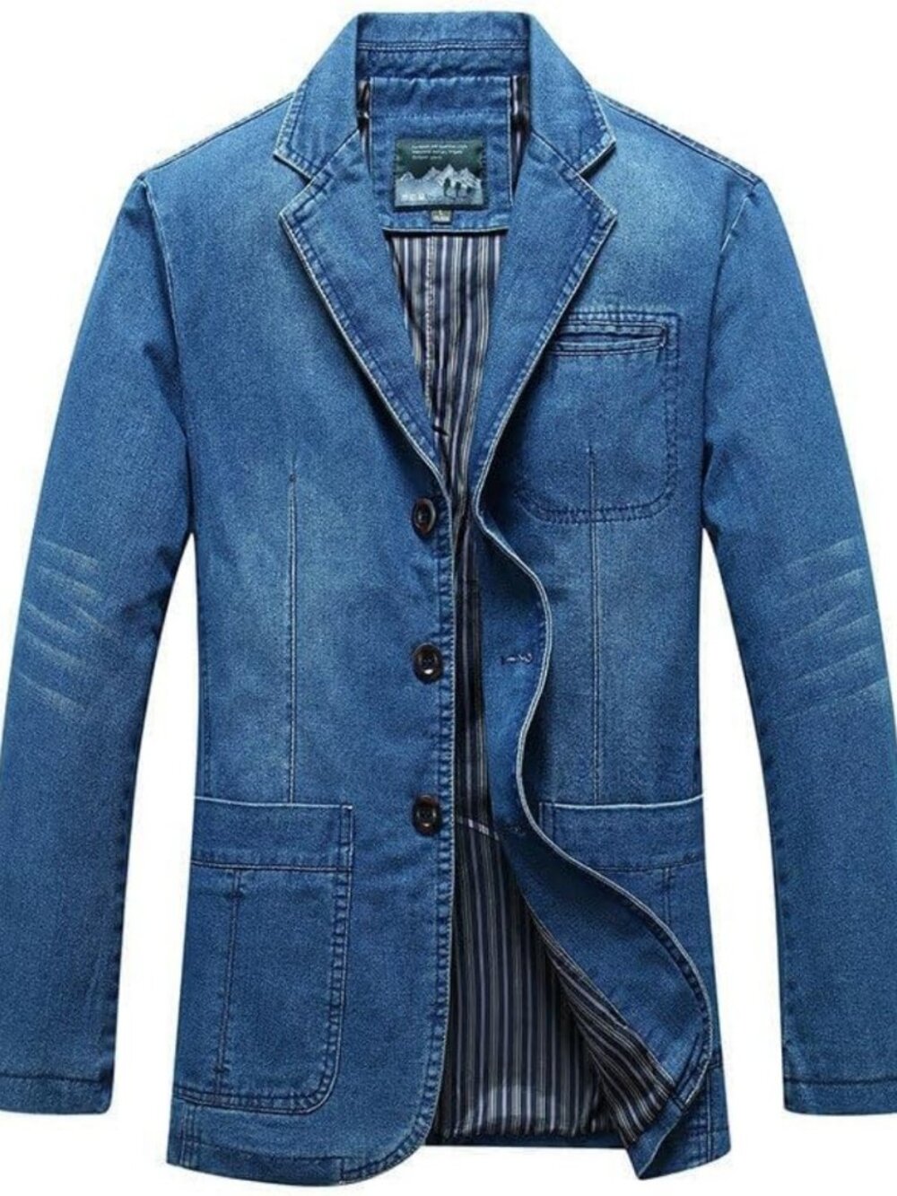 Stylish Men's Casual Blazer Jacket - Cotton Sport Coat for Business & Travel